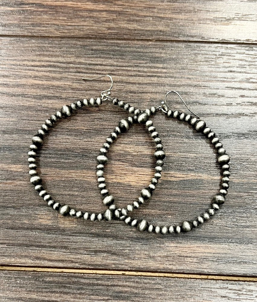 Handmade Bead Hoop Earrings 723533