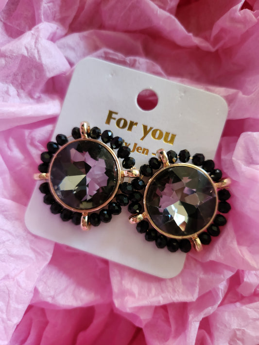 Crystal stud earrings