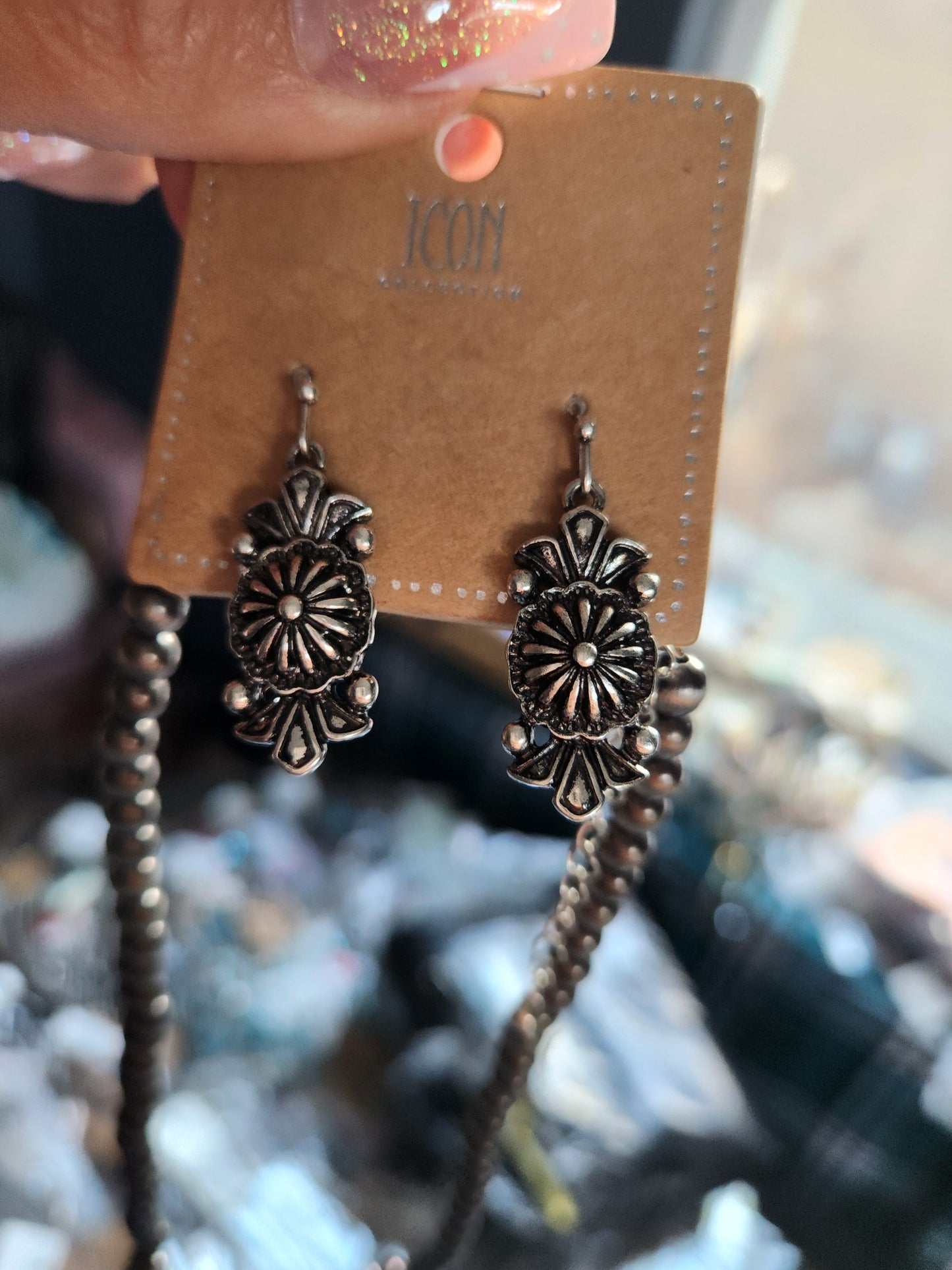 Squash necklace with earrings