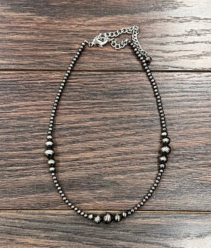 Handmade Polish Navajo Bead Necklace-738118