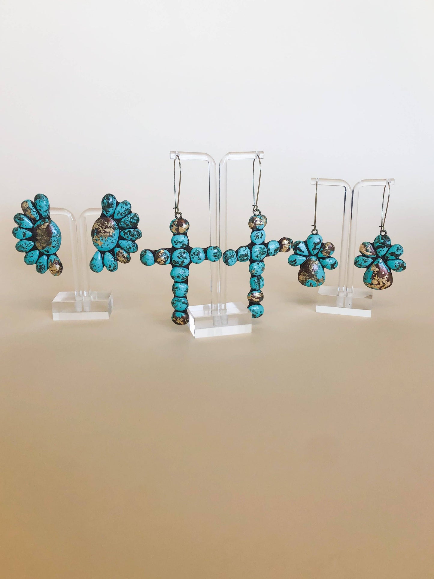 The Troyston Earring - Turquoise Stone