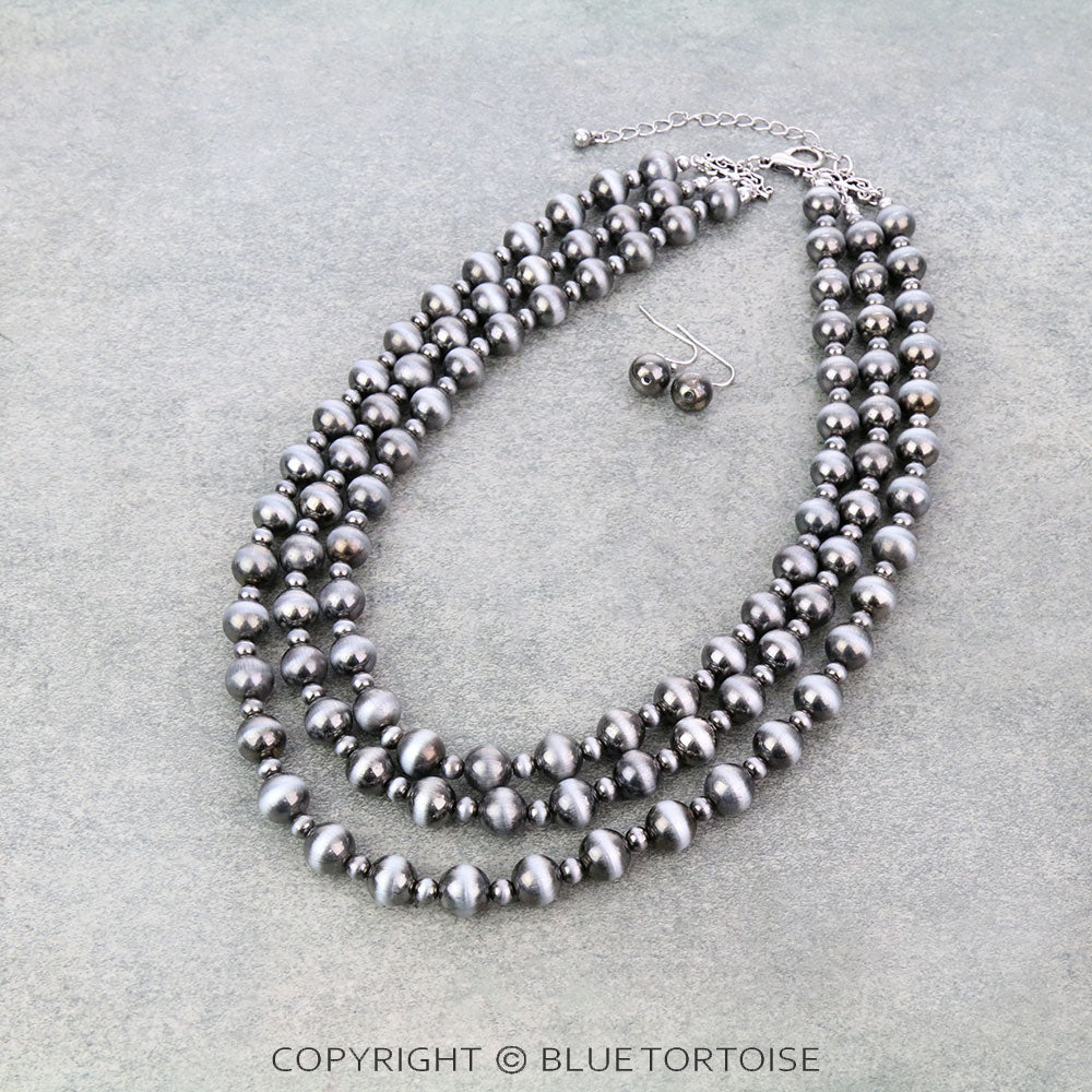 Style Pearl Layered Necklace Set