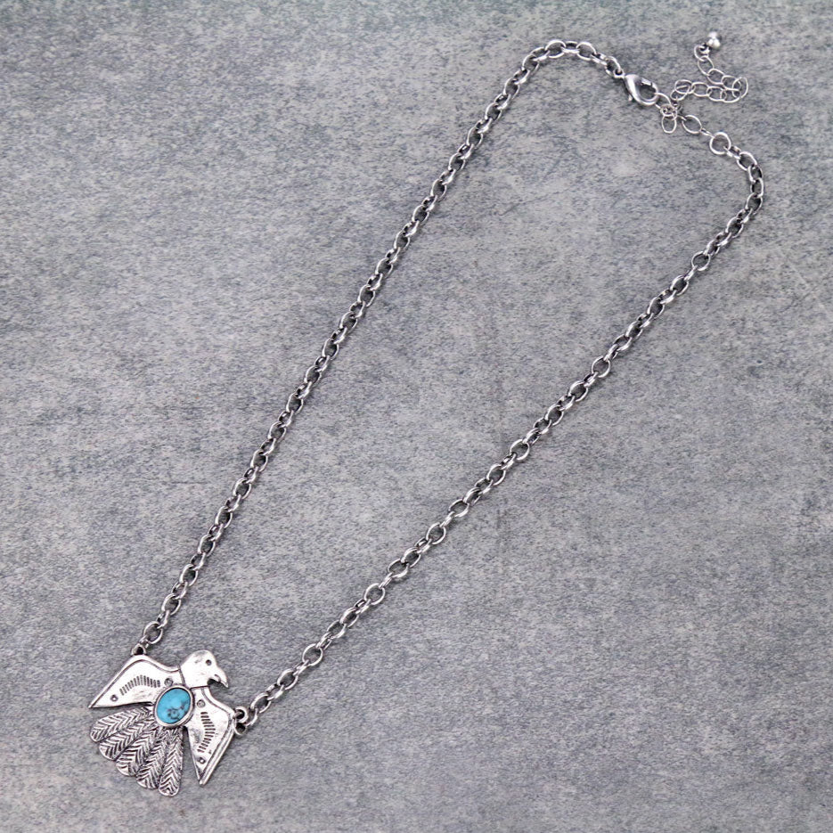 Western Thunderbird Pendant Necklace