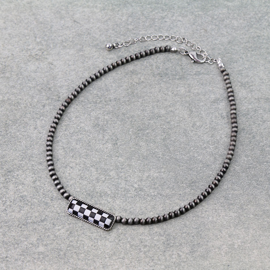 Western Bar Checker Choker