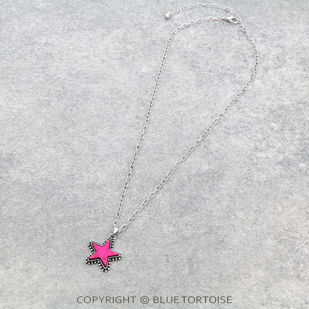 Western Star Stone Necklace