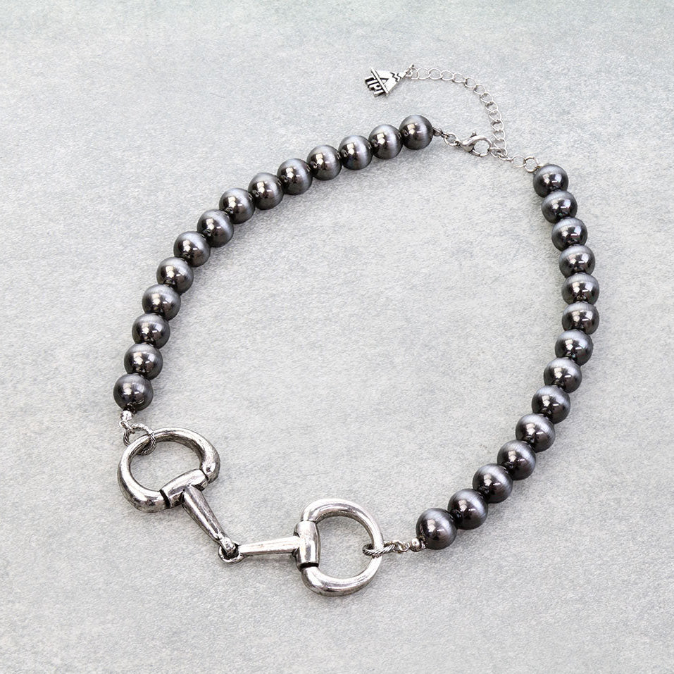 Western Horsebit Pendant Necklace