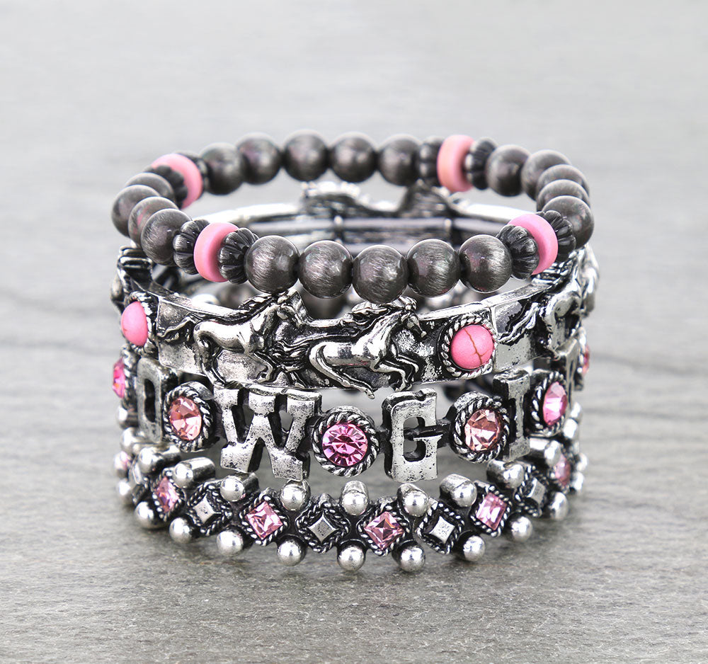 Western Cowgirl Stackable Bracelets