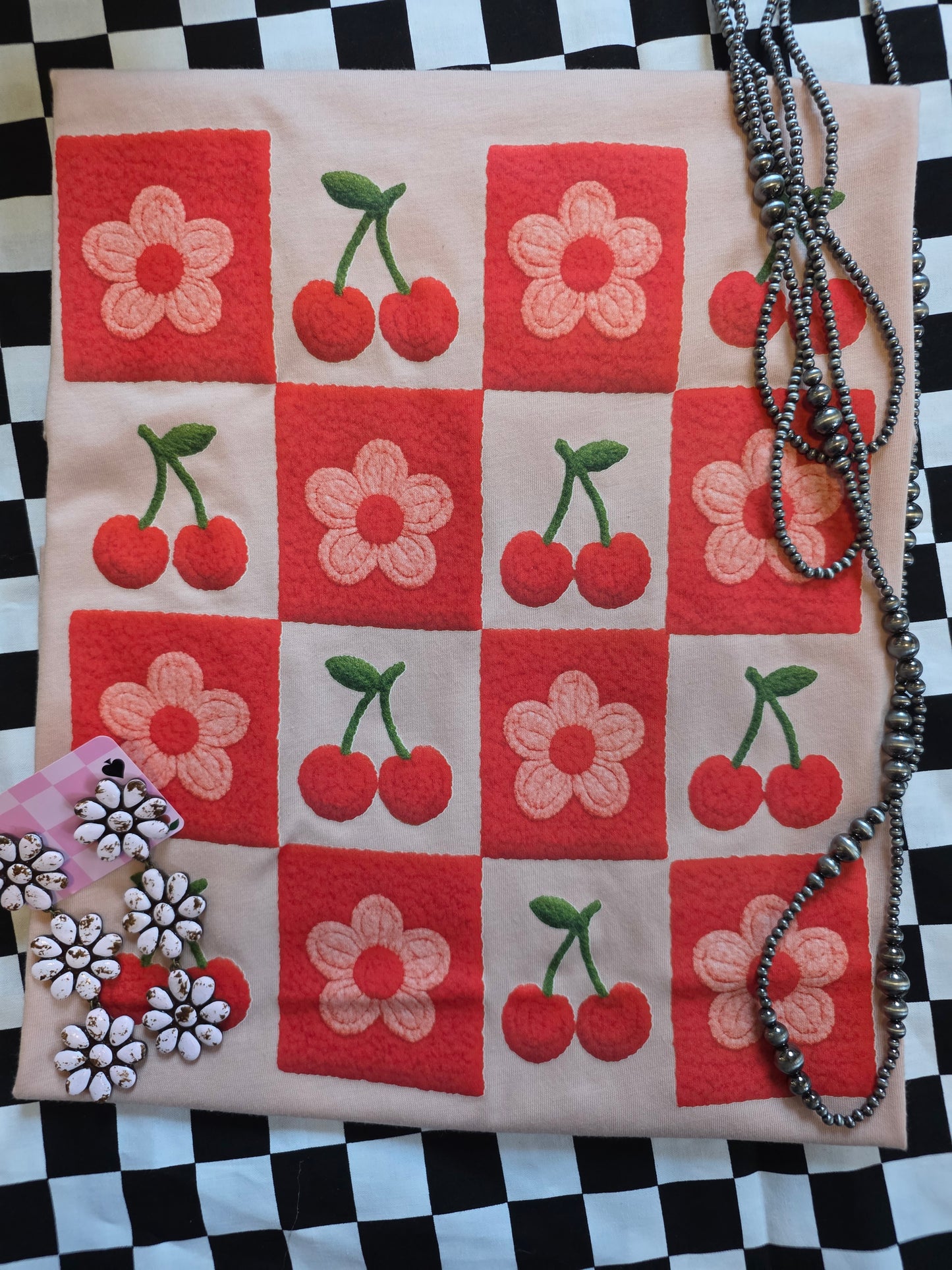 Flower and cherries π