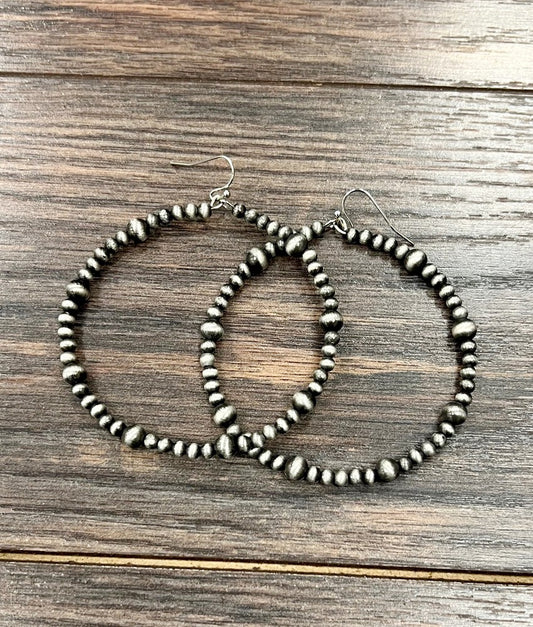 Handmade Bead Hoop Earrings 723533