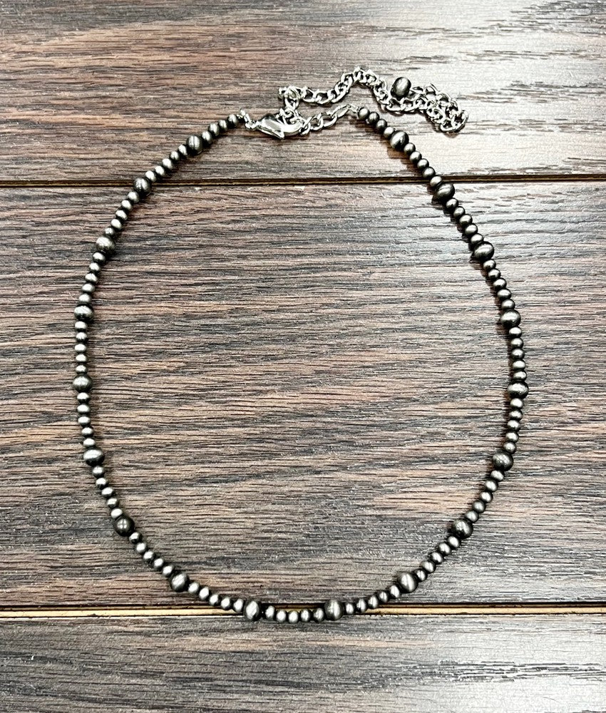 16" Long, Handmade Bead Necklace