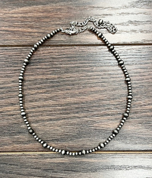 16" Long, Handmade Navajo Bead Necklace