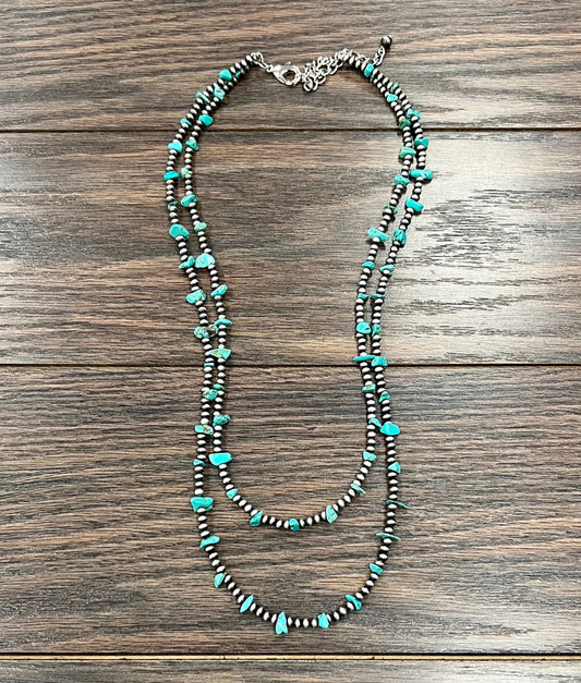 Pearl Turquoise necklace 737290