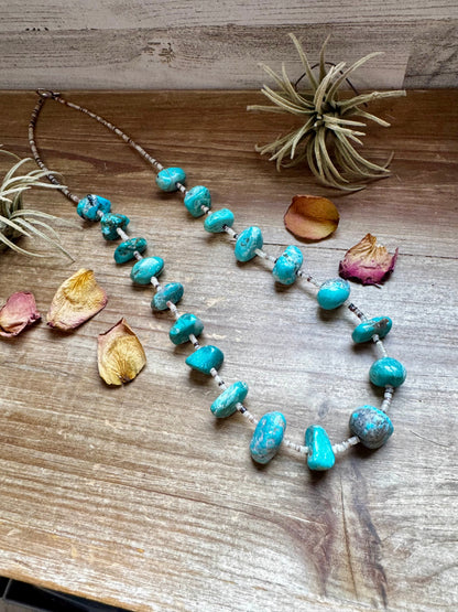 31 inch - American Rodeo Collection - Shell & Turquoise Nuggets