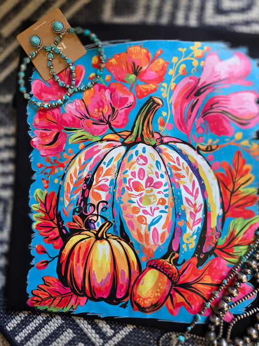 Watercolor pumpkin