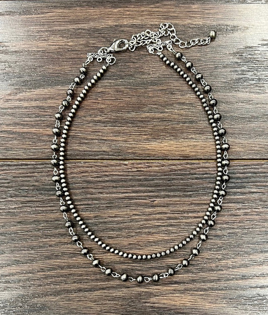 Handmade Polished Pearl Necklace 739142