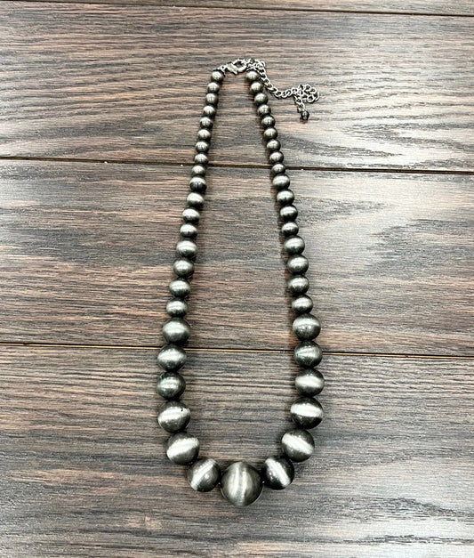 Handmade Very-Big Graduated Bead Necklace 739190