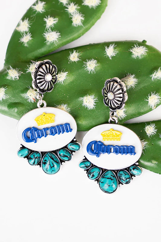 LA VIDA MAS FINA TURQUOISE EARRINGS