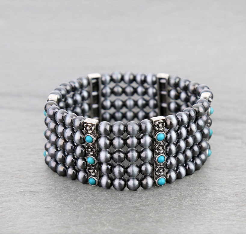 Western Style Pearl Stretch Bracelet