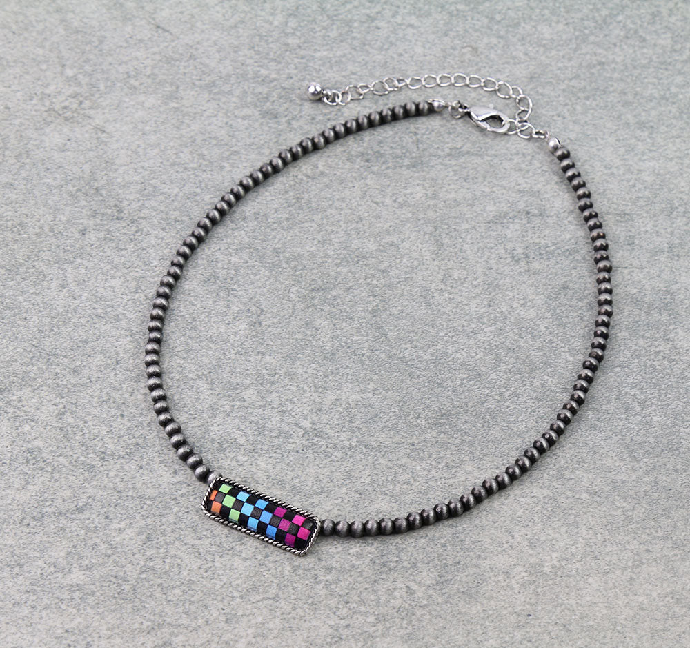 Western Bar Checker Choker
