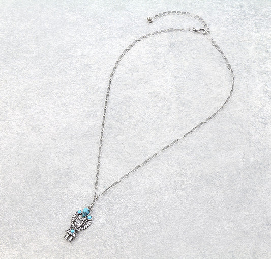 Western Tribal Guardian Stone Necklace
