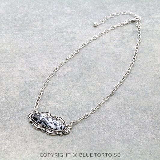 Western Handmade Stone Pendant Necklace