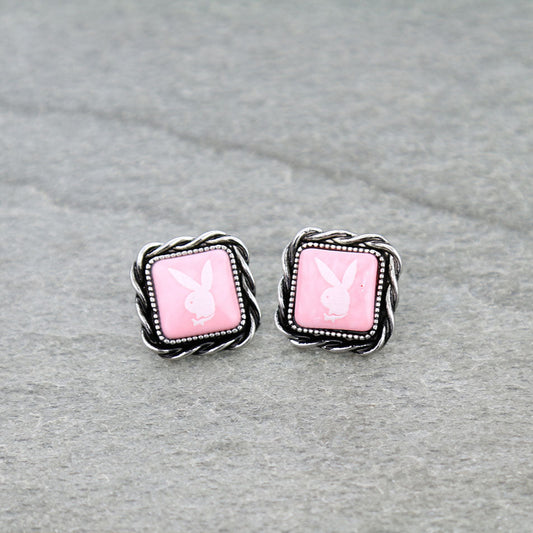 Western Bunny Stud Earrings