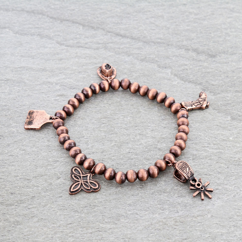 Western Style Charm Stretch Bracelet