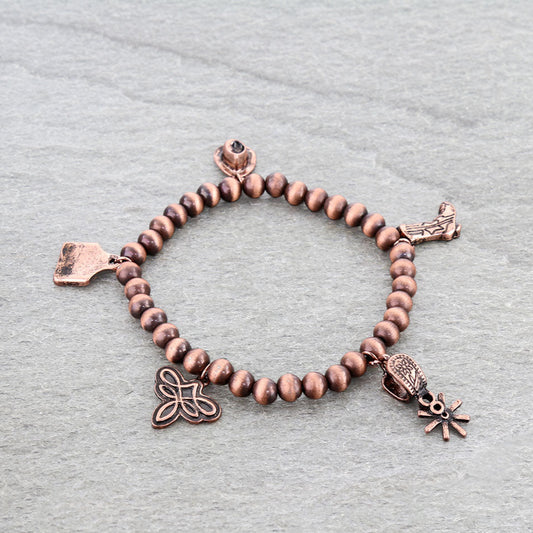 Western Style Charm Stretch Bracelet