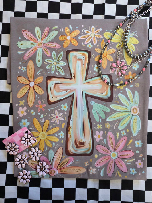 Blooming Faith Cross