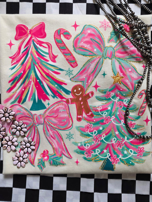 Christmas on pink