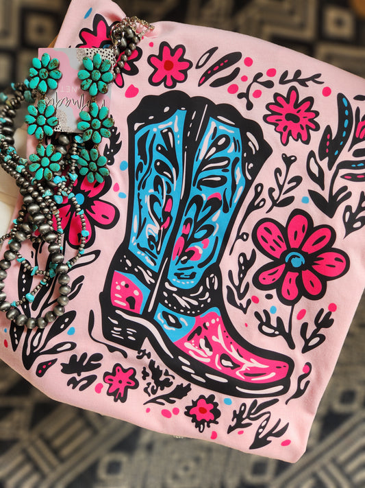 Las botas con flores