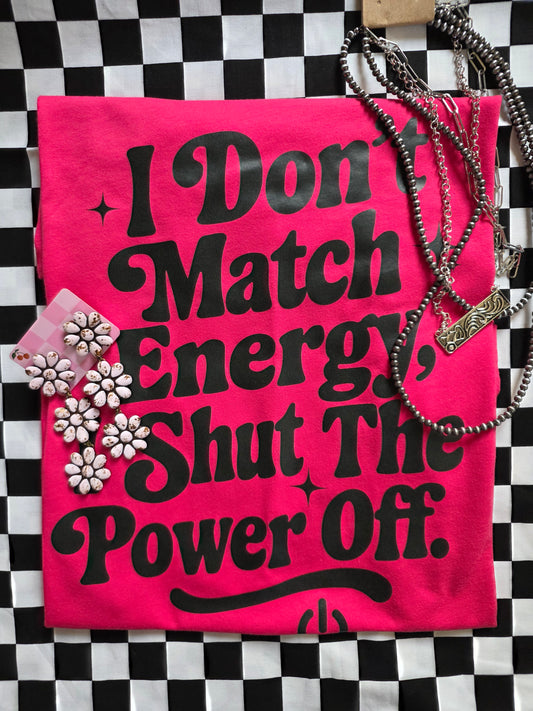 I don't match energy