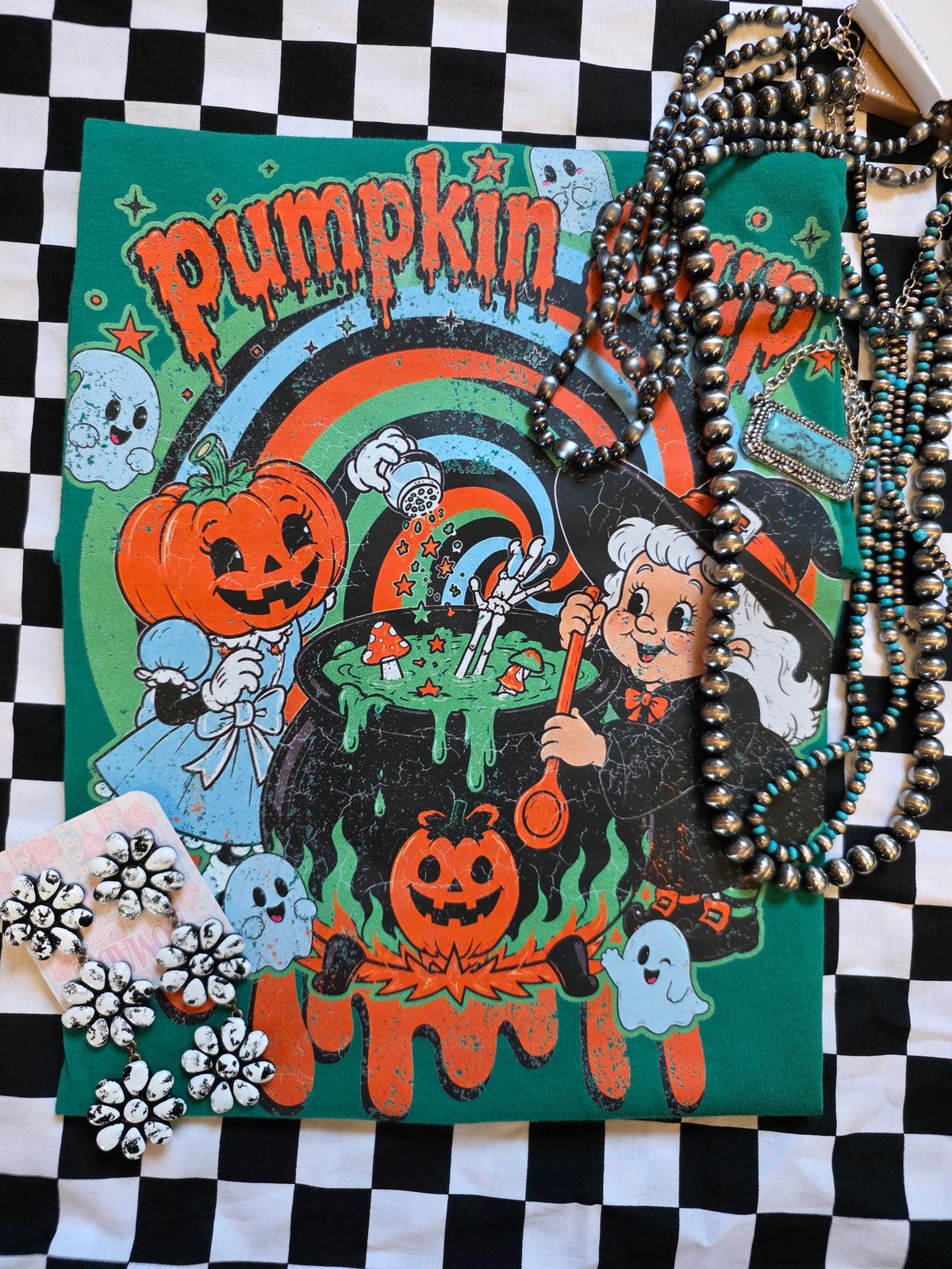 🎃 Pumpkin Spice & Witchy Vibes Tee 👻✨