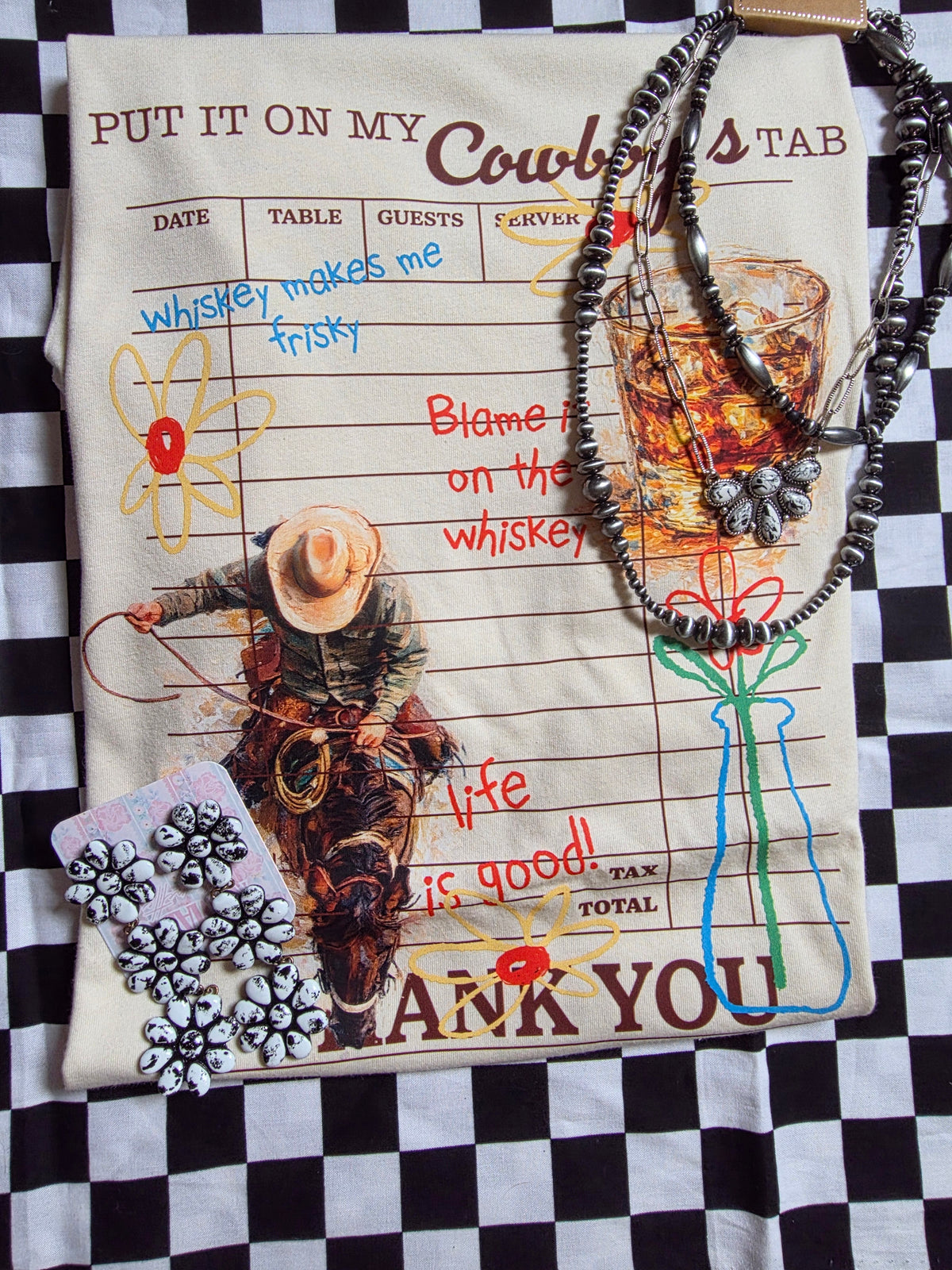 Put it on my cowboy tab