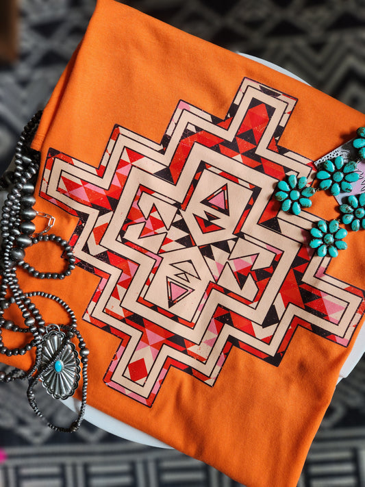 Orange Aztec