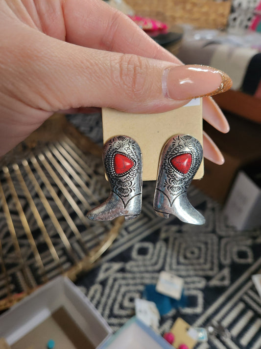 Boots earrings
