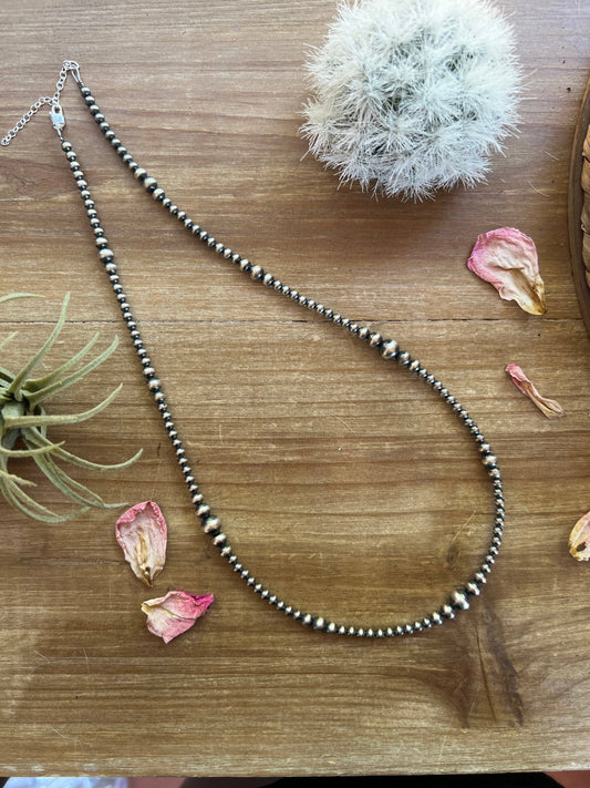 22 inch Navajos pearl graduated necklace - western jewelry - best seller