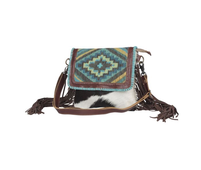 Wild West Boho Leather & Hairon Bag